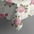 thumbnail image 5 of Pioneer Flower Floral Print Pattern Square Tablecloth, Waterproof Wipeable Spillproof Washable Table Cover for Home Kitchen Party Decor, 42"x42", 5 of 6