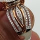 thumbnail image 2 of Anillo de compromiso de lujo europeo y americano de dos colores en oro rosa de 14 quilates con baño de diamantes microincrustados, 2 of 5