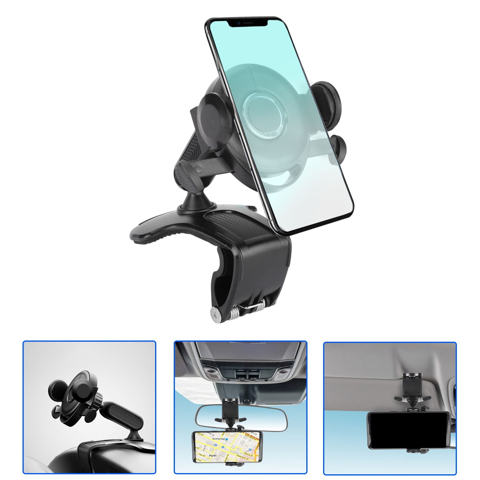 Car Phone Holder Mount, EEEkit Universal Dashboard Rear View Mirror Sun ...