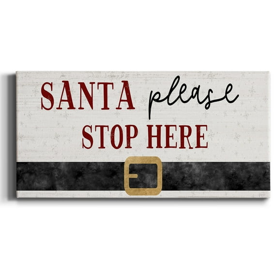 Santa Stop- Gallery Wrapped Canvas