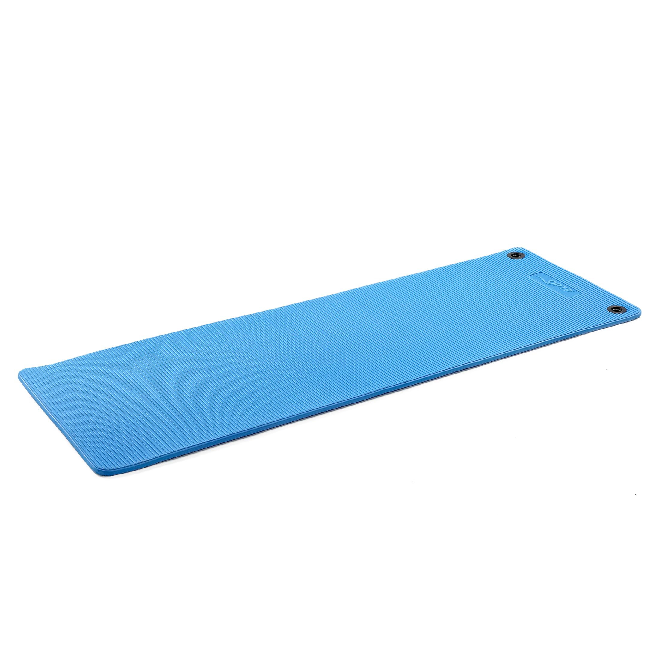 OPTP Pro Fitness Mat - Soft, Half-Inch Thick Indoor or Outdoor Workout Mat - Pilates and Yoga Exercise Mat - Fitness Workout Mat 70 x 23 Inches, Blue