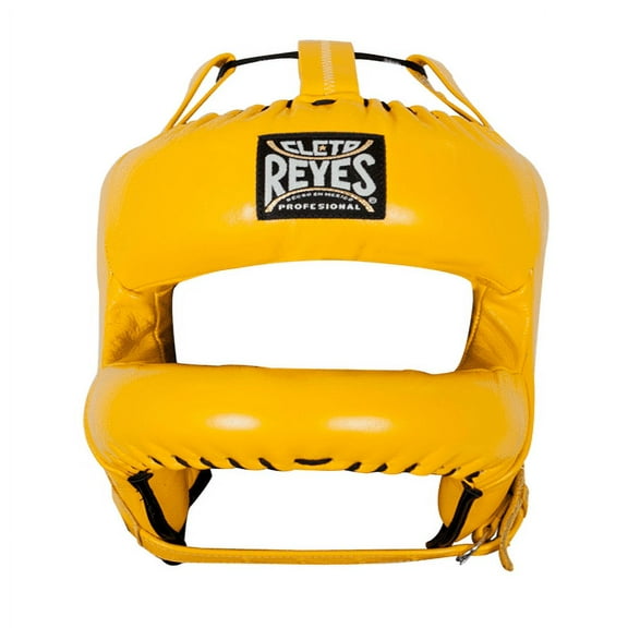 Cleto Reyes Boxing Headgear with Face Bar for Men and Women (Yellow)
