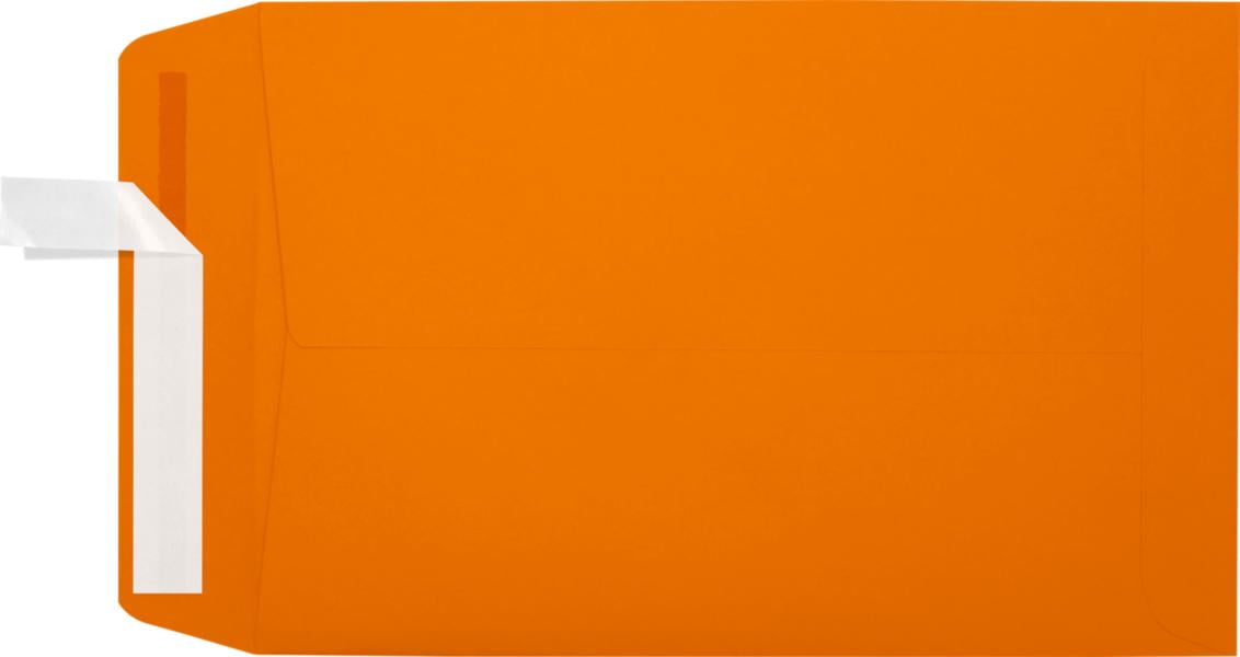 LUXPaper 6 x 9 Open End Envelopes, Mandarin, 50/Pack