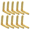 thumbnail image 1 of ColoMX 10 piezas de aleación de zinc bisagras de 90 grados bisagras de resorte para caja de madera, 1 of 7
