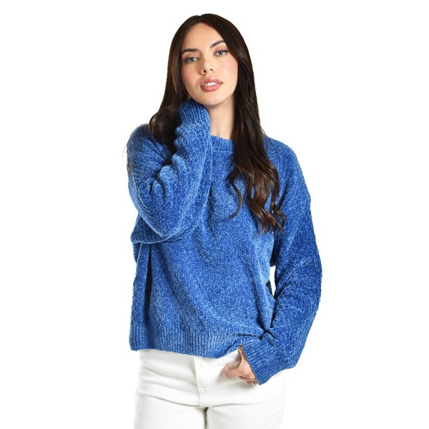 Sueter tejido cuello redondo Roman Fashion /Juvenil, 2878 (Azul