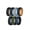 Pack D: Black-Orange, Black-DarkBlue, Dark Blue-Black, OliveGreen-Black, Black-Grey, Black-SkyBlue, Grey-SkyBlue, variant on Men's Air Groove Silicone Wedding Band, Comfort Fit Rubber Ring, 7.8mm Wide, 1.8mm Thick, Variety Multipack 4-7
