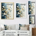 thumbnail image 4 of Designart "Serenity In Minimalist Beige And Gold Botanicals" Plants Floater Framed Canvas Wall Art, 4 of 5