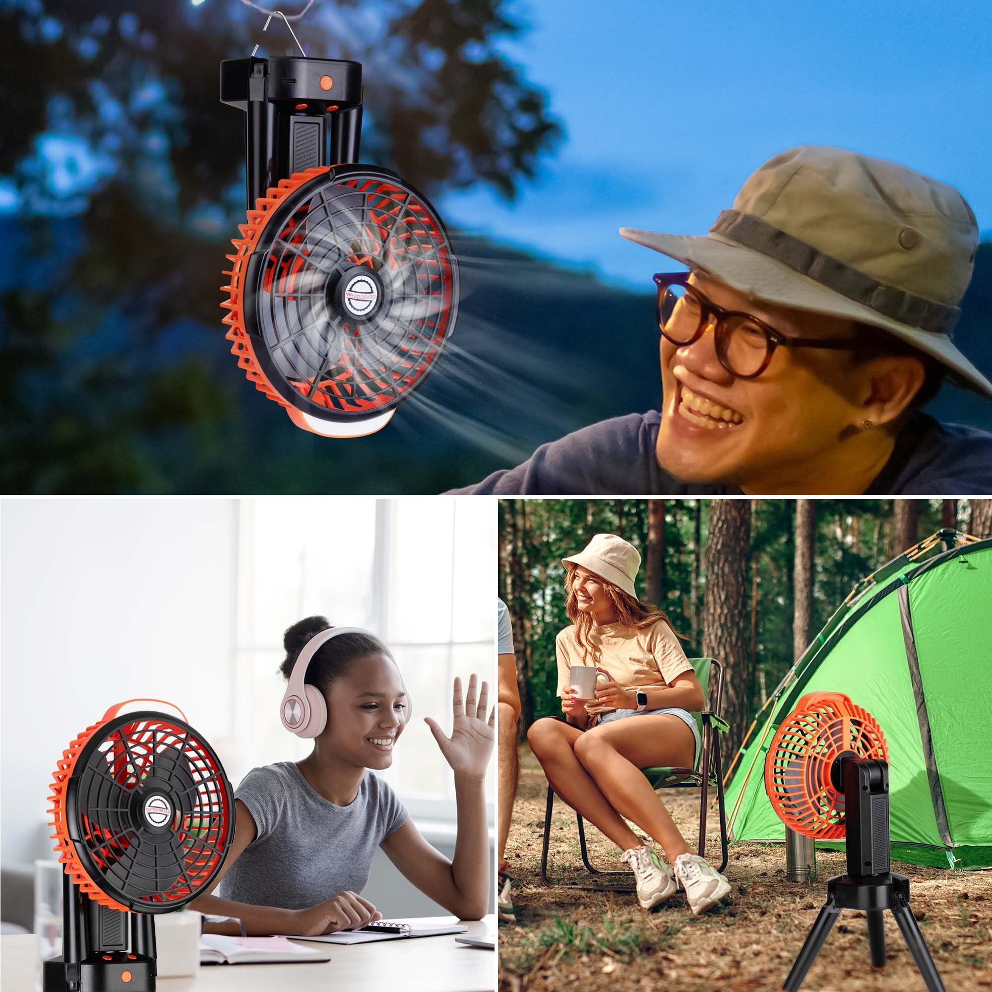 best camping fan battery