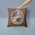 thumbnail image 2 of Carolines Treasures 7025PW1414 Dachshund Two Red and a Black and Tan Fabric Decorative Pillow  14Hx14W multicolor, 2 of 4