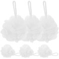 thumbnail image 1 of 6pcs Portable Bathing Balls Wear-resistant Shower Sponges Household Bath Loofahs, 1 of 3
