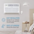 thumbnail image 4 of Keystone New 10,000 BTU 450 Sq Ft Through-the-Wall Air Conditioner with 10,600 BTU Supplemental Heat, White, 4 of 22