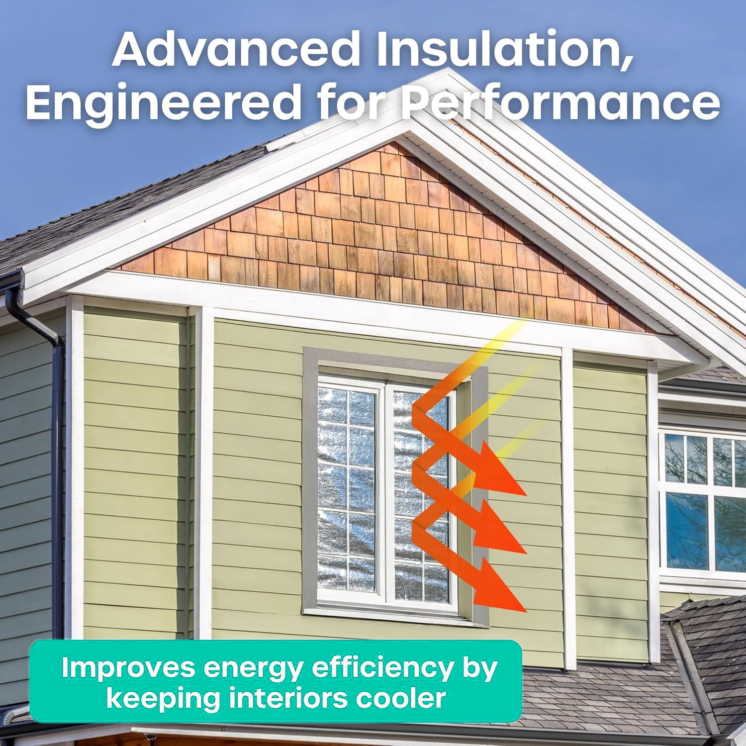 Reflective Window Insulation Foil, Double Side Aluminum Foil Bubble Insulation for Windows, RVs, Garages Door (0.6*6 M)