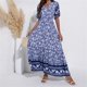 thumbnail image 2 of WILLBEST Vestidos De Mujer Top Informal De Verano Con Cuello En V Estampado Para Uso Diario Y Vacaciones Con Sandalias Para Mujer Tejido Suave Y Cómodo Fácil De Cuidar Lavable A Máquina Y A Mano, 2 of 4