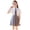 Grey, variant on Shadoumai Uniform Skirts for Girls Elastic High Waist Pleated Tennis Skirt School Outfits with Undershorts