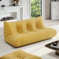 thumbnail image 4 of Indecor Home 68.9" Soft Lazy Sofa for Living Room Bedroom 3 Seater Floor Sofa Dark Yellow, 4 of 8