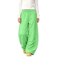thumbnail image 3 of CPNG Girls Curved Barrel Sweatpants Solid Color Wide Leg Elastic High Waist Casual Pants Loose Street Style Jogger Pants, 3 of 9