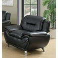 thumbnail image 3 of Sanuel 47.3" Wide Faux Leather Club Chair, 3 of 5