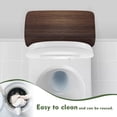 thumbnail image 4 of Renewold Vintage Wood Grain Print Toilet Tank Lid Cover with Elastic Edge, Stain-proof Decorative Cover for Bathroom, Fits Most Standard Toilets Tanks, Brown, 4 of 6