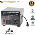 thumbnail image 3 of PowerBright 300 Watts Japanese Voltage Transformers, Step Up and Down Japan Converter, can be Used in 120 Volt and 100V Countries, Convert from 120V to 100V and 100V to 120V, Universal Outlet Socket, 3 of 5