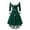 Green, variant on Women's Fashionable Casual Fitted Christmas Print Party Long-Sleeved V-Neck Hair Collar Dress for Holiday Parties and Events,Red,2XL