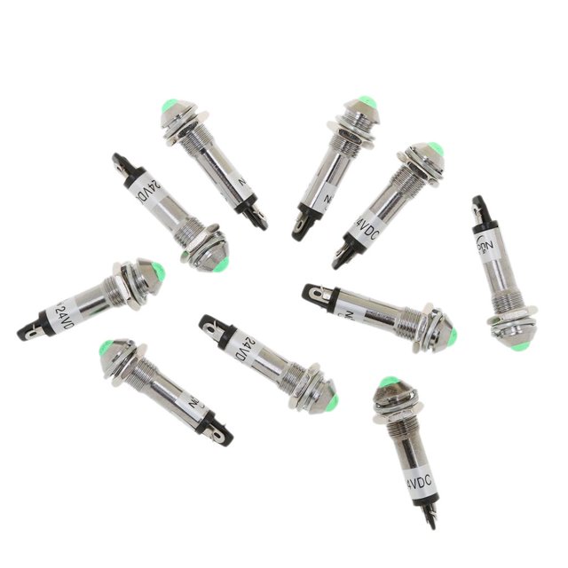 10x 12v Luz Indicadora de Advertencia Lámpara Indicadora de Indicador Rociador Bombils Lámpara Direccional Soledad Luz indicadora
