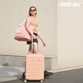 thumbnail image 2 of Juego de equipaje Merax ABS Hardshell Spinner Wheel TSA Lock Pink, 2 of 7