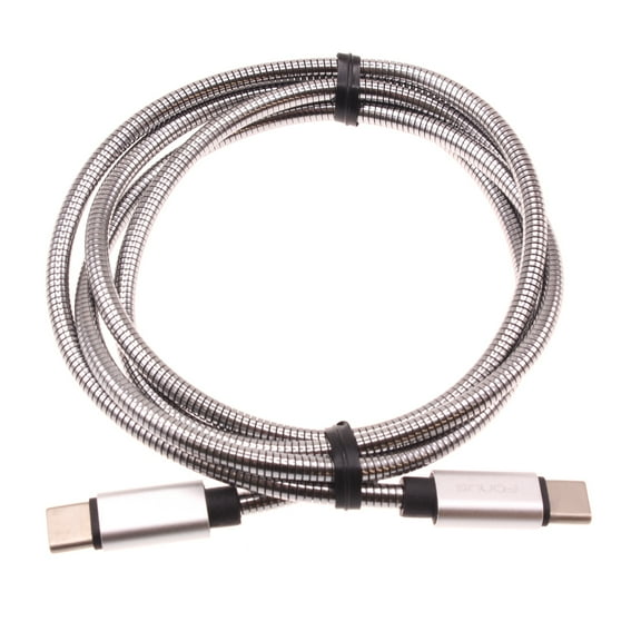 Type-C to USB-C 3ft Metal PD Cable for OnePlus Nord N200 5G Phone - Charger Cord Power Wire Sync Long Fast P3K