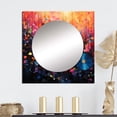 thumbnail image 1 of Designart "Rhapsodic Vinyl Record I" Music Multi-Color Large Square Mirror - Square Bedroom Mirror Printed Wall Decor - Modern Square Printed Wall Mirror Art, 1 of 5