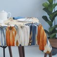 thumbnail image 4 of Thanksgiving Pumpkin Table Cloth Waterproof Tablecloths, Fall Blue White Orange Plants Tablecloth Dining Table Cover for Kitchen Party Tabletop Outdoor, Rectangle Tablecloth 60x120 Inch, 4 of 9