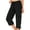 Black, variant on Womens Cargo Capris Lightweight Hiking Pants Outdoor Athletic Quick Dry Travel Pants with Pockets