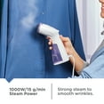 thumbnail image 4 of Pre-Owned BLACK+DECKER Compact Handheld Garment Steamer, 1000W, 30-Second Heat Up, 6-Minutes of Continous Steam, 10.8 fl oz Detachable Water Tank, Lavender & White, 4 of 18