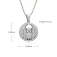 thumbnail image 2 of Personlized Owl Cremation Jewelry for Ashes Urn Necklace Lockets for Human Ashes Pet Ashes Holder, 2 of 7