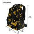 thumbnail image 2 of School Backpack Lightweight Multipocket College High Middle Student Bag 15L Dollars Coin Crown, 2 of 9