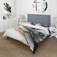 thumbnail image 1 of Designart "Hyperrealistic Peony Blossoms II" Floral Peony Bedding Covert Set - Peonies White Floral Bed Set With 1 Sham, 1 of 6