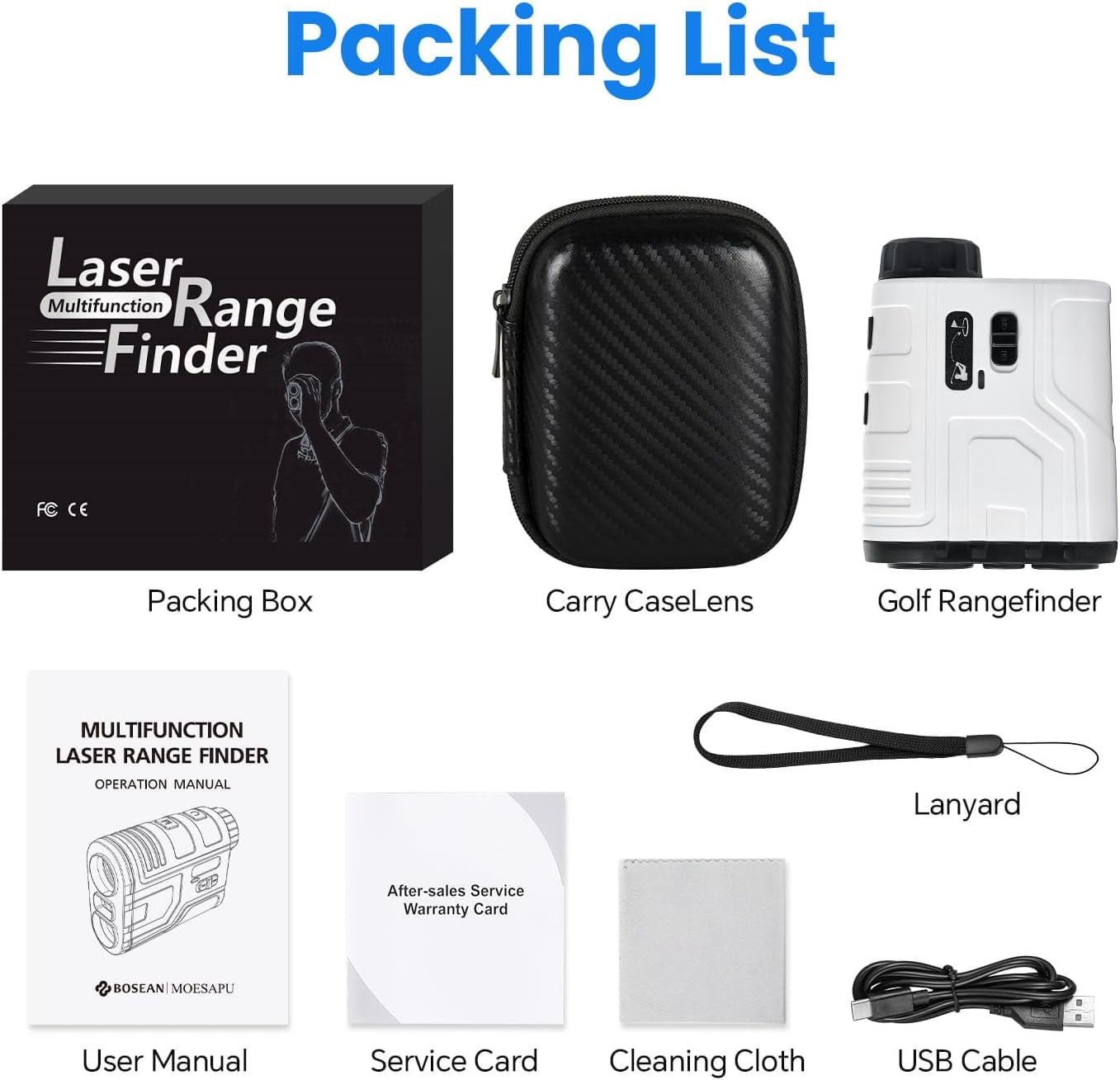 CozyNestFinds Golf Range Finder with Slope, Switch for Tournament, 1200 Yards Rechargeable Laser Rangefinder, 7X Magnification, Flag Lock Vibration, Distance Measuring Device Accessory for Men