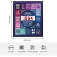 thumbnail image 5 of 80th Birthday Gifts for Women, Birthday Gift for 80 Year Old Woman, Happy 80 Year Old Birthday Gifts Ideas, 1944 Birthday Gifts for Women, Best 80th Birthday Gifts for Woman Throw Blanket 60" x 50", 5 of 5