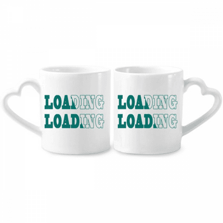 

Loading Half Full Space Schedule Couple Porcelain Mug Set Cerac Lover Cup Heart Handle