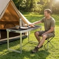thumbnail image 4 of Beloadence Camping Table, Small Folding Table, Height Adjustable, for Camp, Cooking, BBQ, RV, Picnic, 4 of 7