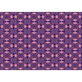 thumbnail image 1 of Ahgly Tapis Rectangulaire Lavable en Machine Intérieur Transitionnel Iris Violet, 8 Pieds x 10 Pieds, 1 of 7