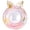 Pink, variant on Decorr Light Blue Baby Swim Ring with Bow, 10.63" Toddler Seat Float, Inflatable Pool Floats with Confetti, Baby Swimming Float with Safety Seat for 1-4 Years Old Kids