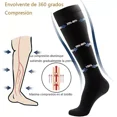 thumbnail image 5 of 6pars Medias Calcetas Compresión ,alivia Varices Circulación LingWen 9024719144474, 5 of 5