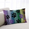 thumbnail image 2 of Animals Pow Throw Pillow Cover 20 x 30 Inch Decorative Pillow Cover Cartoon Colorful Wooden Grain Vintage Lumbar Pillowcase Seasonal Rectangle Cushion Case for Couch Sofa Bed Living Room, 2 of 7