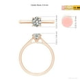 thumbnail image 5 of ANGARA Natural Diamond Engagement Ring in 14K Rose Gold for Women (Size-5.9mm| Color-K| Clarity-I3) | April Birthstone, Anniversary, Jewelry Gift for Women | Natural Diamond Ring, 5 of 10