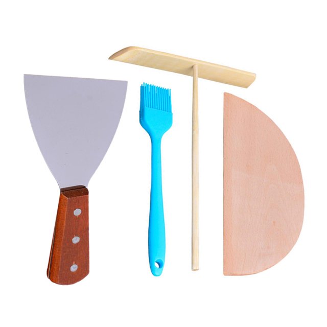 Crepe Esparcidor De Crepes Que Cocina El Utensilio De La Comida Del Rebozado Para La Pala Triangular De La Hornada Del Restaurante