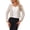 Beige, variant on Women's Coat Faux Leather Crop Collarless Open Front PU Moto Biker Jackets S Gold