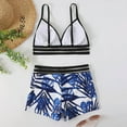 thumbnail image 5 of VBVC Bikini Set for Women Tummy Control Leaves Print Swimsuit Swimwear Beachwear 2 Piece Bathing Suit, 5 of 6