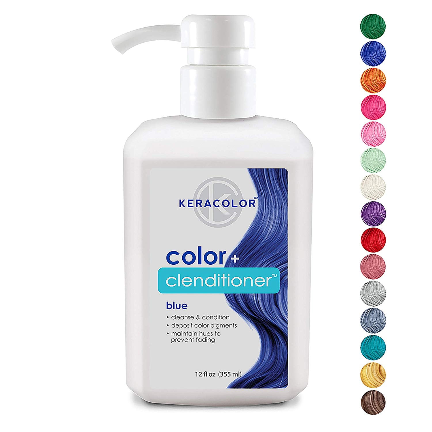 KERACOLOR Keracolor Color Plus Conditioner, Blue, 12 ounce Walmart