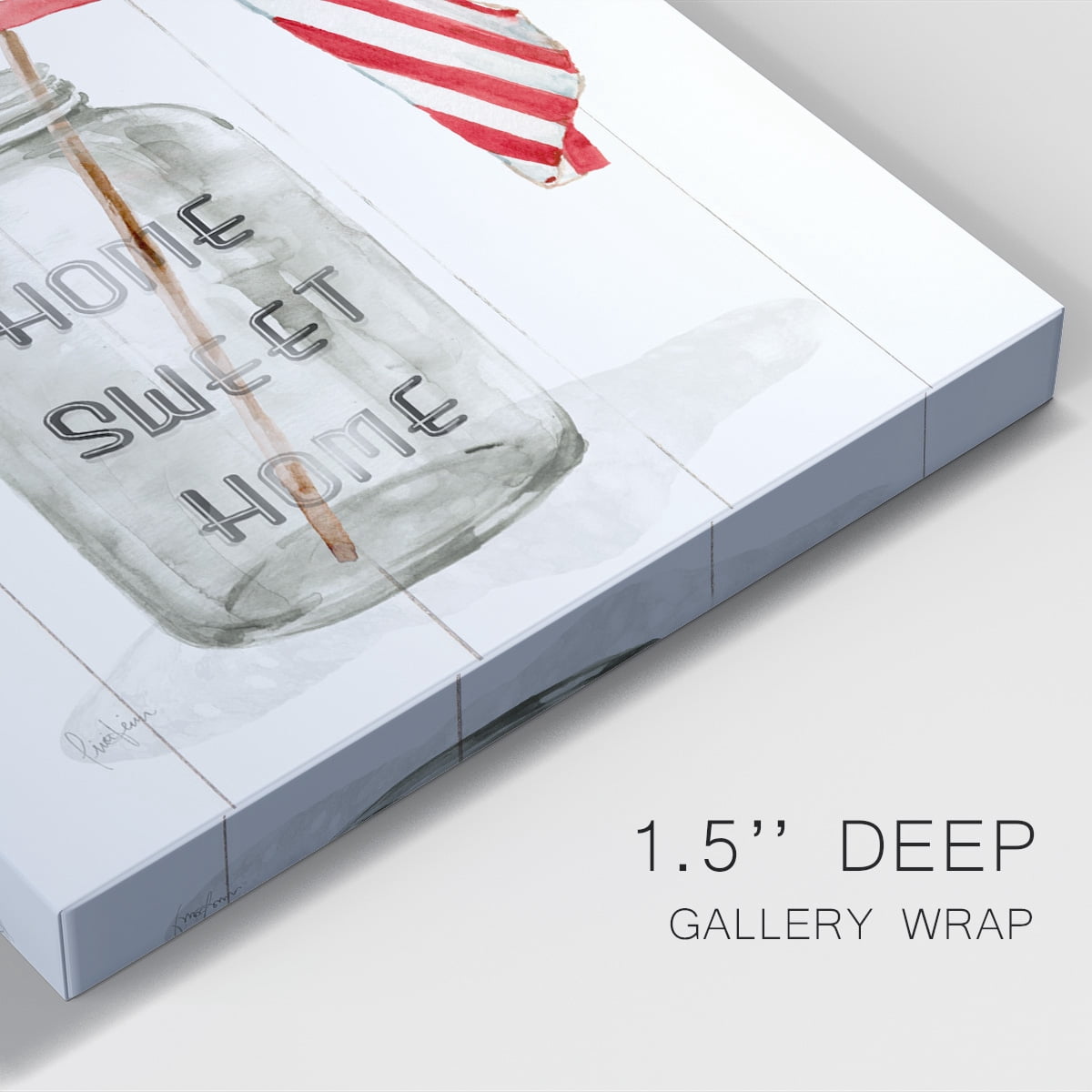 America My Home Sweet Home Premium Gallery Wrapped Canvas - Ready to Hang