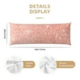 thumbnail image 3 of Fotbe Rose Gold Glitter Funda para Almohada Corporal con Diseño, Funda de Microfibra Ultrasuave de 20x54 Pulgadas, Ropa de Cama Elegante, 3 of 7