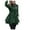 Green, variant on Women Wool Warm Slim Coat Jacket Thick-Parka Overcoat Long Winter Outwear